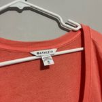 Athleta  Sunrise V-neck Sweatshirt  Stretch Top Beach Peach SUPER SOFT  Shirt XL Photo 2