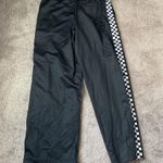 Vans  Black Checkerboard Stripe Pants SIZE S Photo 4