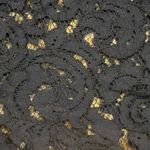 Ann Taylor  LOFT Navy Lace Overlay Sleeveless Top Women Large Blouse Photo 6