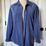 Napa Valley Petites Blue Embroidered Button Front Shirt Top Womens P Size undefined Photo 0