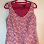 I Heart Ronson Dress Sleeveless Pink & White L EUC Back Cut Out Mini Dress Y2K Photo 3