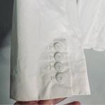 Michael Kors  White Stretch‎ Cotton Coastal Summer Lightweight Blazer Size 10 Photo 2