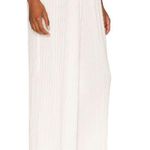 Good American  Women's GWB0094 Size 5/6 Ivory Plisse Wide Leg Pants NWT Photo 1