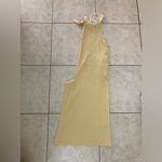 Haute Hippie Style Yellow Linen Blend Wide Leg Tie Back Jumpsuit Size XL NWT Photo 9