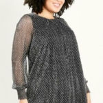 Vans EVANS Womens Black Lined Elastic Cuffs
Long Sleeve Round Neck Tunic Top Plus 14 Photo 0