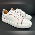 Christian Louboutin Vieirissima Flat White Leather Ace Women Sneakers EU 41.5 Photo 9