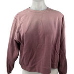 Madewell Women's Pink Crew Neck Long Sleeve Basic Sweater Sweatshirt Top Size M Photo 0