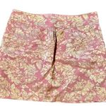 Twenty One Pink & Gold Metallic Embroidered Skirt Photo 0