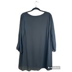 Lulus Lulu’s Long Open Bell Sleeve Black Shift Style Mini Dress Size 2X? Photo 2