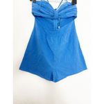 NWT SNDYS X Revolve Boat Linen Romper Size Medium Blue Cut Out Lightweight Photo 8