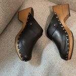 Lisa B. Classic High Heel Studded Clog in Black Leather Size 42 (9.5 Photo 7