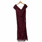 La Femme Off The Shoulder Cap Sleeve Evening Dress Gown Women's Size 10 NEW Photo 2