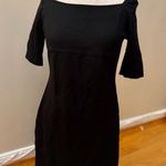 Talbots Classic Little Black Sheath Short Sleeve Mini Dress Petites Size 6P Photo 0
