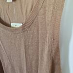 Michael Kors NEW women's XS thin ramie & viscose tank top NWD minor fabric pulls Photo 4