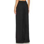 LIONESS La Quinta Linen Blend Pleated Pants Medium Women’s Black Photo 5