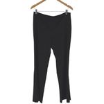 Yumi Mazao Womens Mid Rise Pleated Flared Trouser Pants Black Size 42 NWT Photo 2