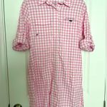 Vineyard Vines  Gingham Harbour Shirt Dress Pink Cover up Photo 1