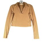 Altar'd State Sweater Womens Medium Ribbed Long Sleeve Collared Pullover Top Photo 0