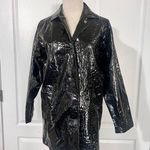 Totes Vegan Patent Croc Trench Jacket Photo 0