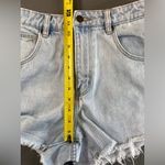 Rolla's Mirage High Rise Light Wash Jean Shorts‎ Cut Offs Fringe Size 26 Blue Photo 4