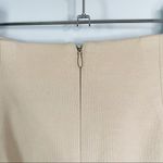 Carmen Marc Valvo | Beige Stretch Pencil Skirt Sz 6 Photo 5