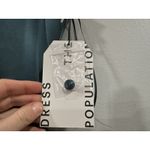 Dress the Population  Clarice Pine Green Ruffle Tiered Satin Dress Small S Photo 3