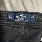 Hollister  Curvy Ultra High-Rise Black Denim Shorts Size 0 Photo 2