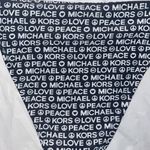 Michael Kors  Peace & Love String BIKINI Bottom Gray & White Women’s Large L Photo 4