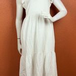 Universal Threads Universal Thread Cream 100% Cotton Long Sleeve Dress Size Medium Photo 0