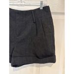 Forever 21  Wool‎ Blend Shorts High Waist Cuffed Dressy Gray L Photo 1