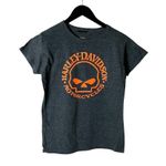 Urban Outfitters Harley Davidson Motorcycles Museum T Shirt Small S Womens Gray Graphic Tee Top Photo 0