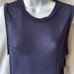 Free People  movement top NWT navy blue Ribbed Muscle Tank Top Sleeveless M Photo 1