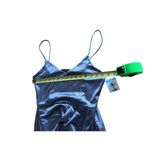 Lulus  Lavender Satin Draped Faux Wrap Mini Dress - Size L Cocktail Date night Photo 10