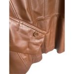 Preston & York  Women’s Lambskin Leather Jacket Brown Size L Photo 2
