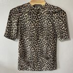 Equipment  Femme Women's Small 100% Silk Tunic Mini Dress Leopard Animal‎ Print Photo 0