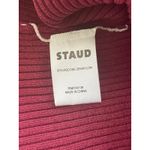 Staud Cargo Color block Button Front Cardigan Burgundy Pink Size Large NEW Photo 7