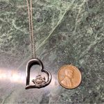 Sea Turtle Open Heart 925 Sterling Silver Pendant Necklace 18 Photo 1