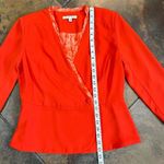 CAbi Orange Wrap Blazer Jane Jacket Size 4 Photo 5
