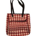 Vera Bradley  Three Pocket Tote in Highlands Red White Houndstooth Photo 0