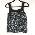 Loft Ann Taylor  Tank Top Flowy Geometric Sleeveless Black White XS Photo 1