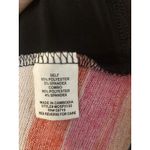 Notations Striped Blouse Size L Pink Peach Tan Black Built In Cami Career Office Workwear Photo 4