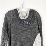 Cato Plus Size 18W 20W Jacket Gray Knit Hooded Pockets Raw Full Zip 1463 Photo 4