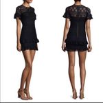 Parker LACE BLACK GOTH RUFFLED DRESS XS Photo 2