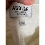 AGOLDE Isabel Ankle Slim Boyfriend Distressed White Denim Jeans Size 24 Photo 11