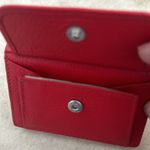 Vera Pelle 🇮🇹 Firenze Handmade Womens Grain Leather Red Mini Trifold Wallet Small Photo 1