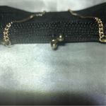 Antique vintage black beaded purse with chain handle. Photo 1