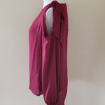 Belle Sky Belle & Sky burgundy cold shoulder blouse size lar Photo 3
