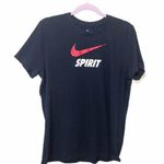 Nike Washington Spirit Ladies Fitted Size XL Dri Fit Blue Red Swoosh T-shirt Photo 0