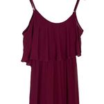 Show Me Your Mumu Caitlin Ruffle Maxi Dress Burgundy  Medium Photo 4