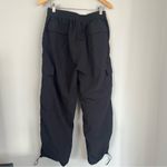 100% Nylon Black Cargo Pants Drawcord Hem Size Medium Photo 4